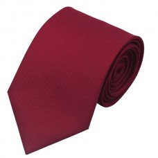 Effen zijden stropdas bordeaux rood