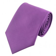 Effen zijden stropdas violet