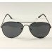 Pilotenbril zwart met zwarte lenzen - UV400
